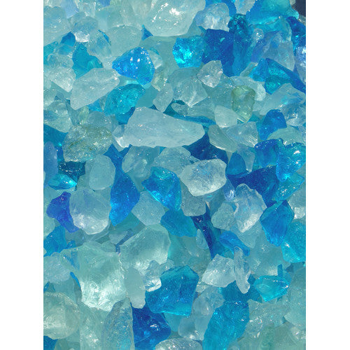 Exotic Pebbles & Aggregates Turquoise Glass Pebbles, 2 lb