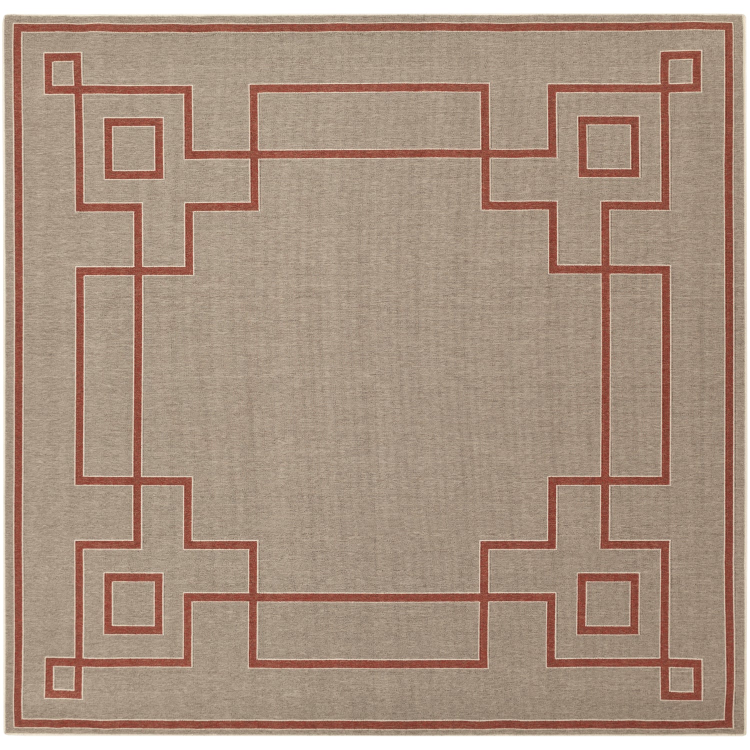 Alfresco Outdoor Rug in Rust & Camel