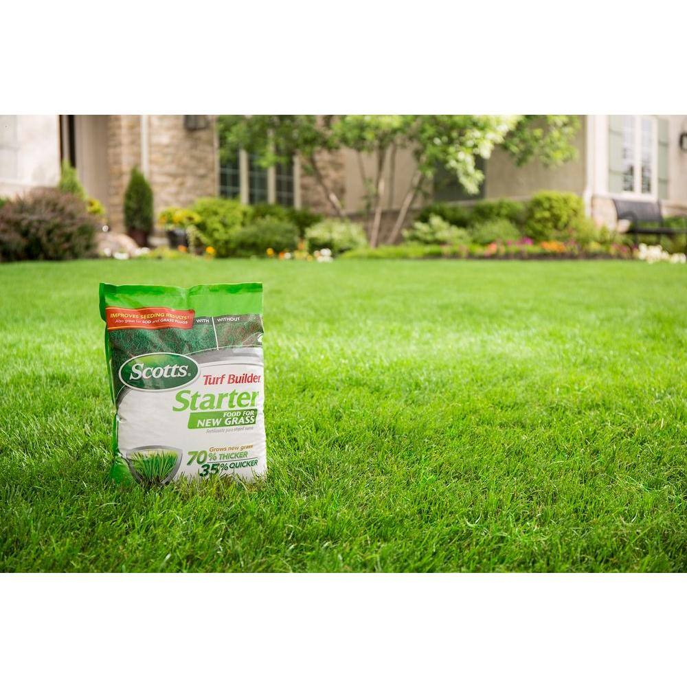 Scotts Turf Builder 3 lbs. 1000 sq. ft. Starter Fertilizer for New Grass Use When Planting Seed 21701