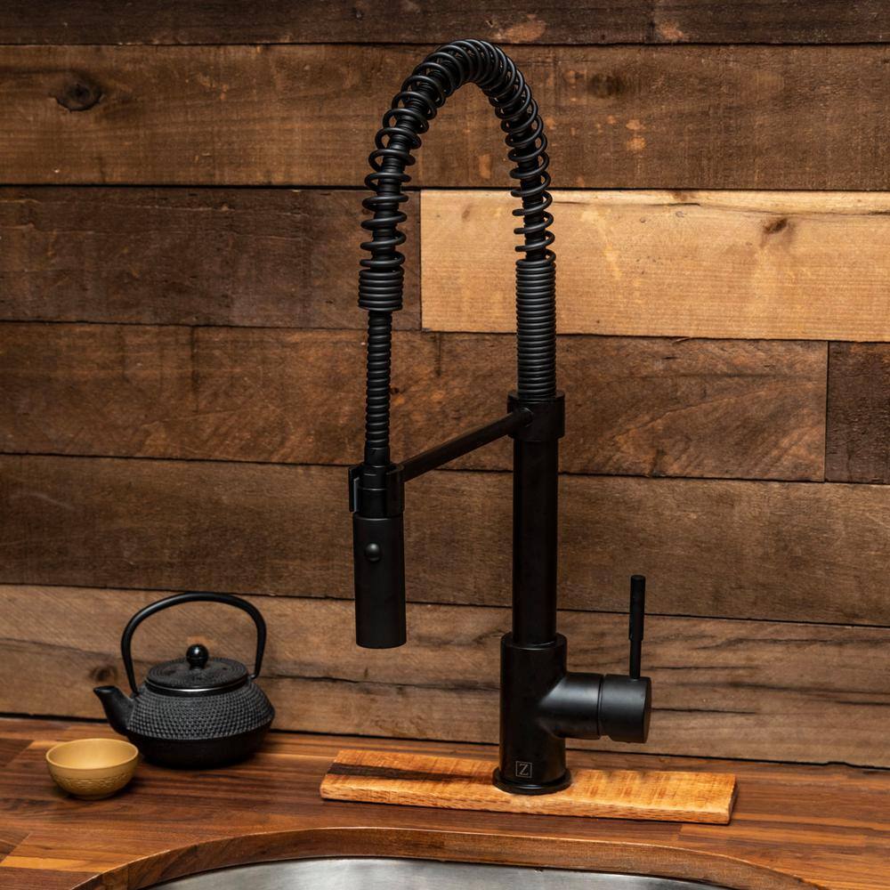 ZLINE Kitchen and Bath ZLINE Sierra Kitchen Faucet in Matte Black (SRA-KF-MB) SRA-KF-MB