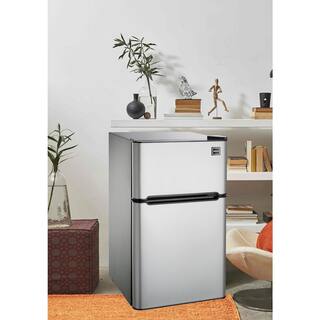 RCA 3.2 cu. ft. Mini Fridge in Stainless RFR834