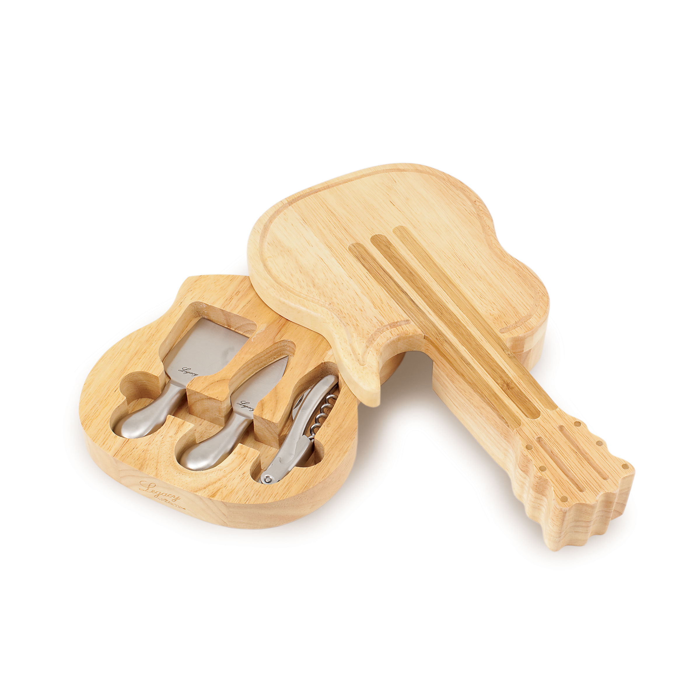 TOSCANA Guitar Cheese Cutting Board and Tools Set