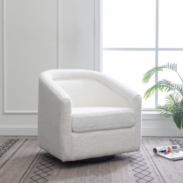 WOVENBYRD Classic Barrel Swivel Chair