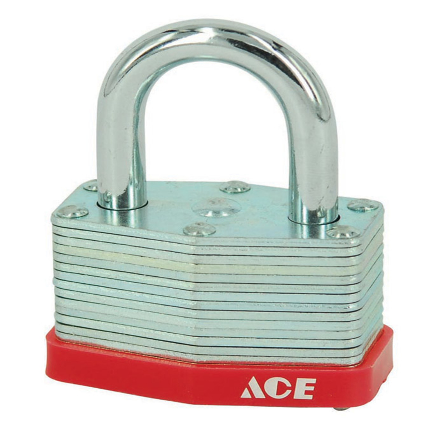 Ace 1 in. H X 1-1/2 in. W X 7/8 in. L Laminated Steel Warded Locking Padlock Keyed Alike