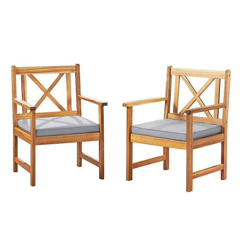 Alaterre Furniture Manchester Patio Chair 2-piece Set