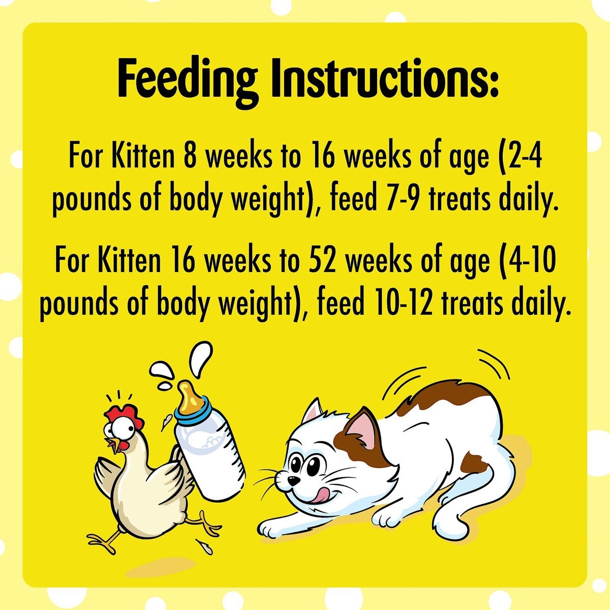 Temptations Chicken and Dairy Flavor Crunchy and Soft Kitten Treats， 3-oz bag