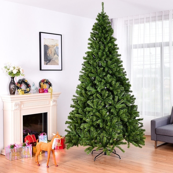 Costway 6FT/7.5FT/9FT PVC Artificial Christmas Tree 1000/1346 /2132