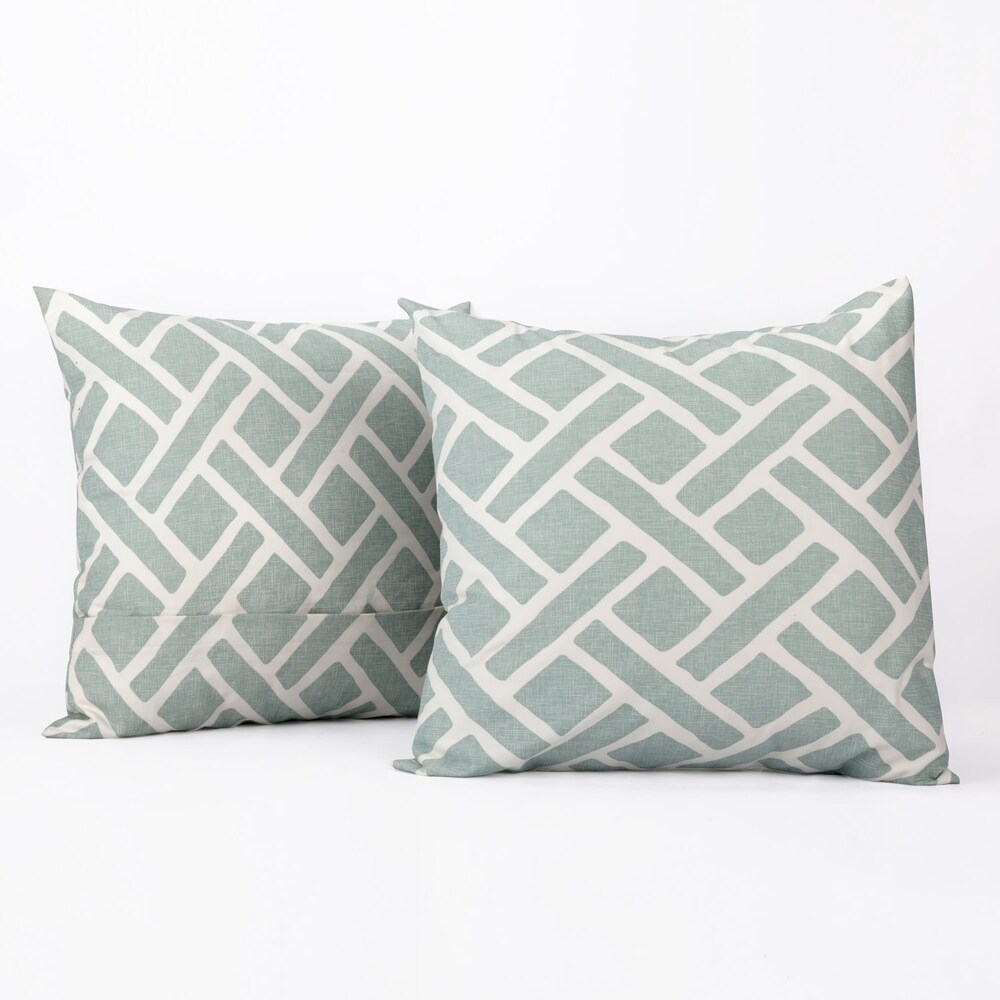 Exclusive Fabrics Martinique Printed Cotton Cushion Cover (Set of 2)