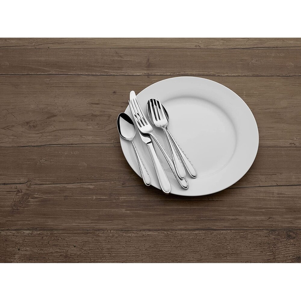20 Piece Stainless Steel Flatware Set  Service For 4