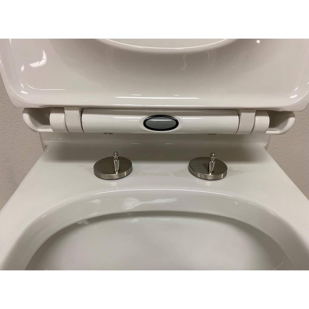 innoci-usa Block II 1-piece 1.27 GPF High Efficiency Single Flush Round Toilet in White Seat Included 81170i