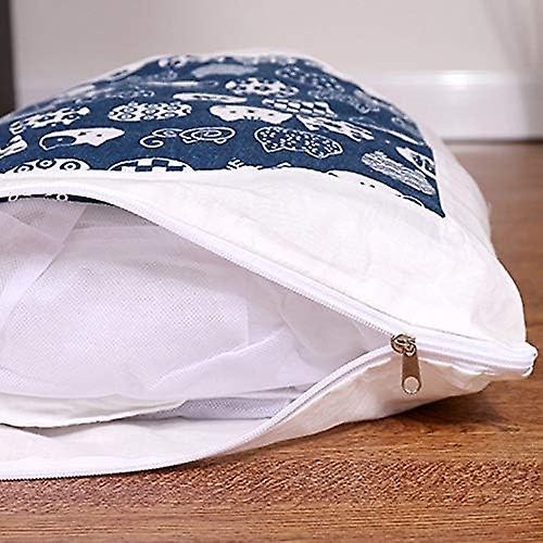 Cat Sleeping Bag Cat Winter Warm Pet Mat Kennel Sleeping Bag Mat Thickening Pet Nest Closed Removable Washable-l，blue and White