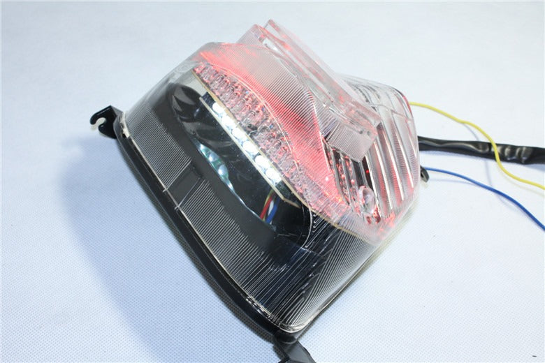 HTT Motorcycle Clear Led Tail Light Brake Light with Integrated Turn Signals Indicators For Suzuki 2001-2003 GSX-R600/ 2000-2003 Suzuki GSX-R750/ 2001-2002 Suzuki GSXR 1000