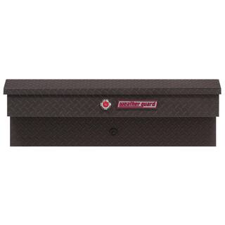 Weather Guard 41 in. Matte Black Aluminum Lo- Side Truck Tool Box 184-52-03