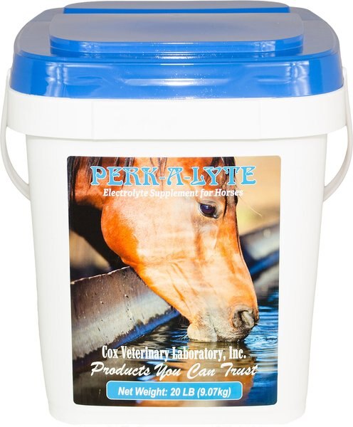 Cox Vet Lab Perk-A-Lyte Powder Horse Supplement， 20-lb bucket