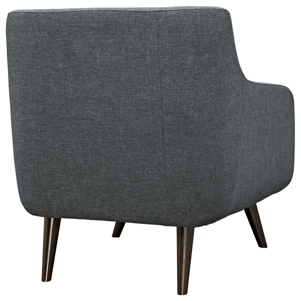 Gray Verve Armchairs Set of 2   Midcentury   Armchairs And Accent Chairs   by Homesquare  Houzz