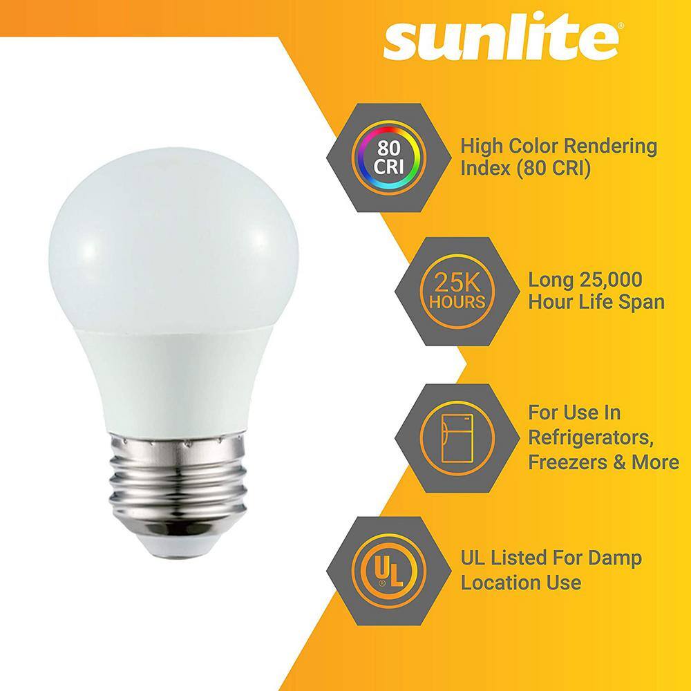 Sunlite 5.5 Watt A15 LED Dimmable ENERGY STAR Refrigerator Appliance Light Bulb in Soft White 3000K (6-Pack) HD03011-6