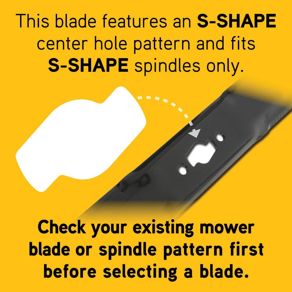 Cub Cadet Original Equipment Mulching Blades for 42 in. Electric Riding Lawn Mowers with S-Shape Center OE# 742P05720742-05720 490-110-C207