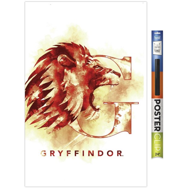 Trends International The Wizarding World Harry Potter Gryffindor Illustrated House Logo Unframed Wall Poster Prints