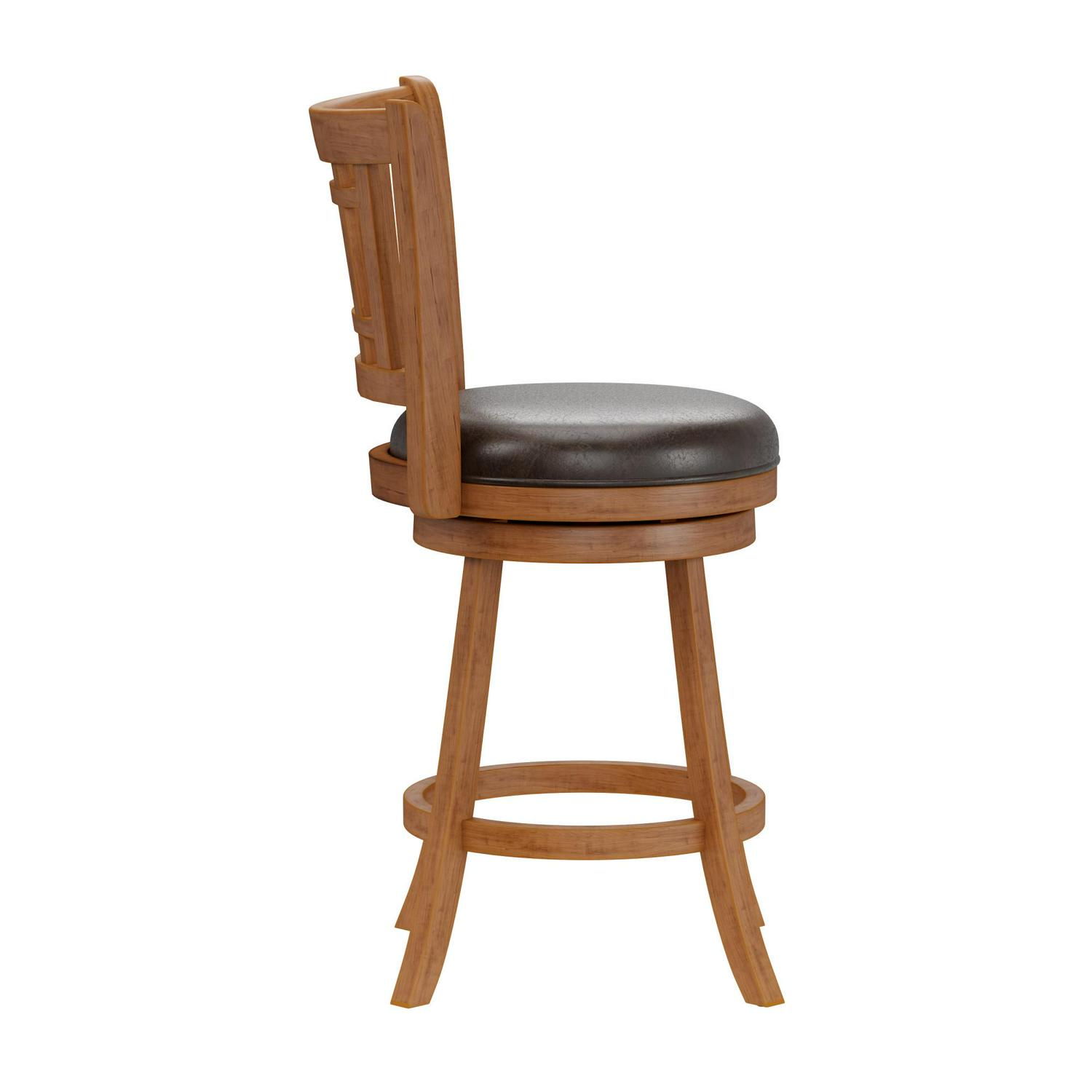 Hillsdale Furniture Fairfox Wood Counter Height Swivel Stool， Oak