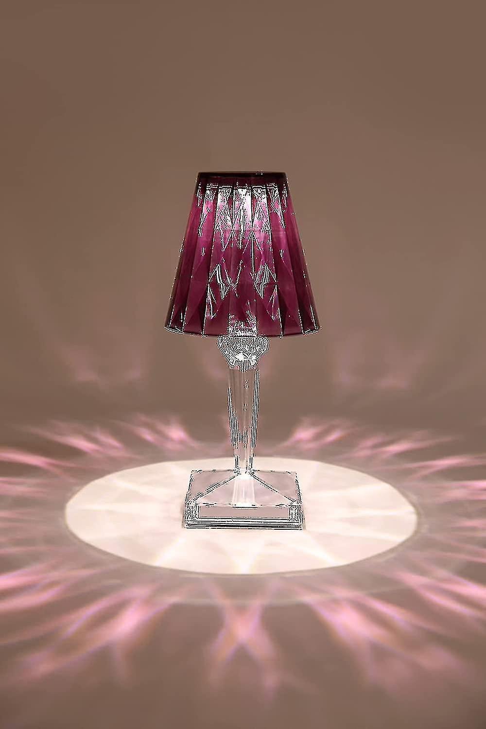 Crystal Table Lamp， Acrylic Crystal Lamp， Nightstand Decorative Lamp For Living Room