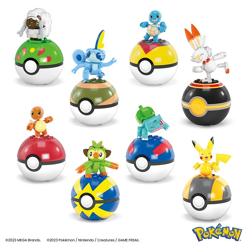 Mega Bloks MEGA Pokémon Beginner Trainer Team Pack with 8 Action Figures and Poké Balls