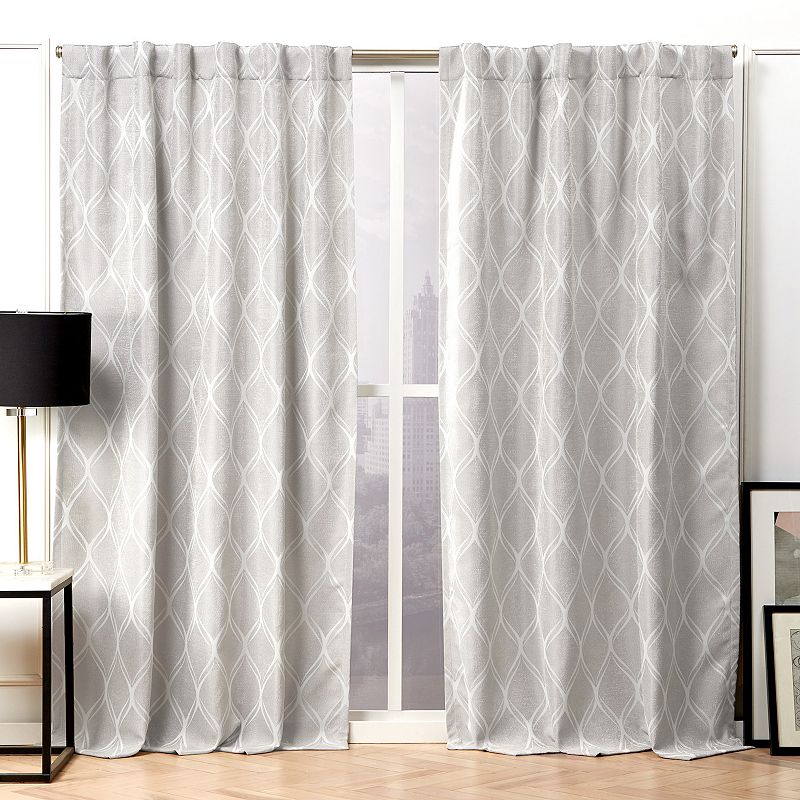 Nicole Miller NY 2-pack Circuit Blackout Hidden Tab Top Window Curtains