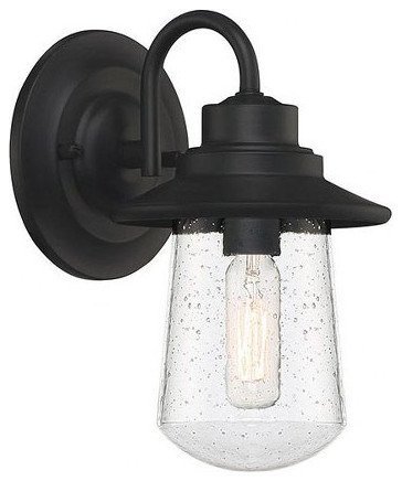 8.25 Inch Outdoor Wall Lantern Transitional Steel   Outdoor   Wall Mounts   Transitional   Outdoor Wall Lights And Sconces   by Bailey Street Home  Houzz