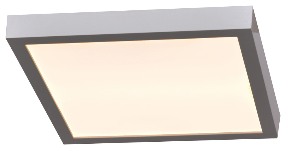 Ulko Exterior Square LED Flush Mount   Modern   Outdoor Flush mount Ceiling Lighting   by Buildcom  Houzz