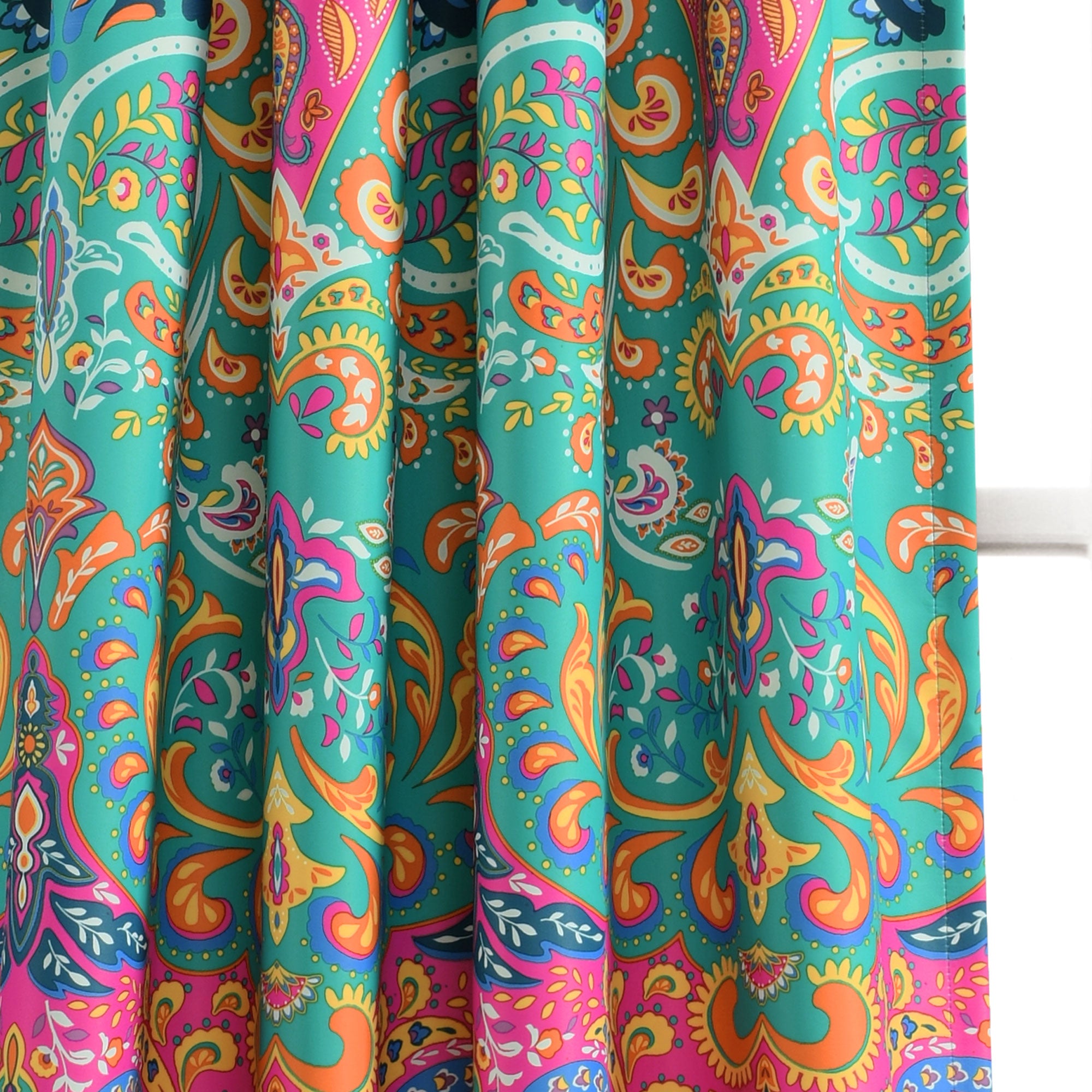 Boho Chic Light Filtering Window Curtain Panel Set