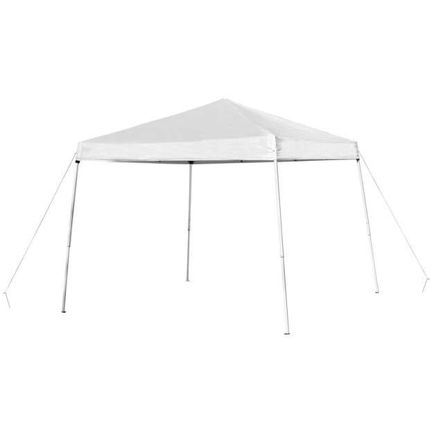 Emma And Oliver Outdoor Event tailgate Set With Pop Up Event Canopy With Carry Bag Bi fold Table And 4 Folding Chairs