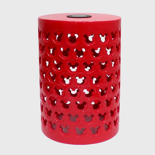 Mickey Mouse Solar Power Ceramic Garden Stool Red