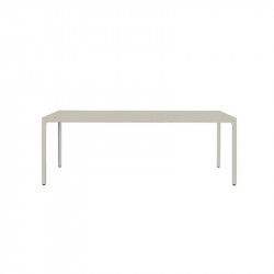 Table extérieur design Illum TRIBU， aluminium céramique 6 personnes