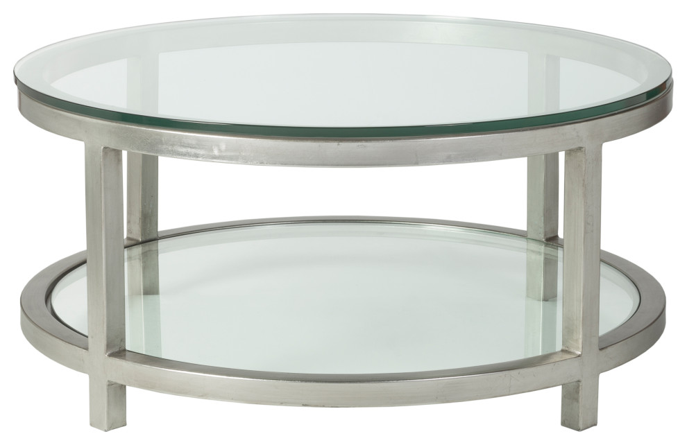 Per Se Round Cocktail Table   Contemporary   Coffee Tables   by Lexington Home Brands  Houzz