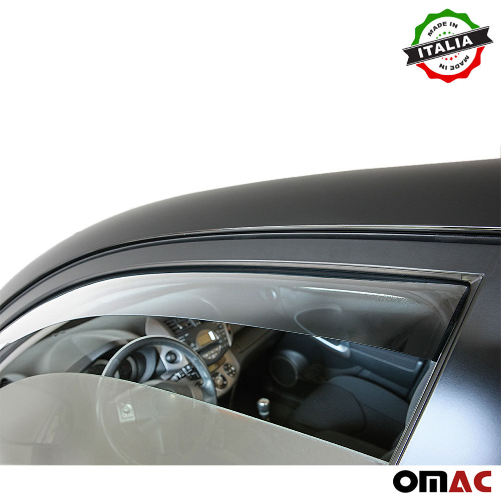 OMAC USA Window Visor Vent Sun Shade Rain Guard 2pcs For Ram Promaster City 2015-2022，