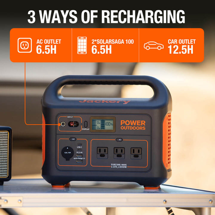 Jackery Explorer 880 Portable Power Station - For Outdoors, RV,  Camping, Hunting, Emergency Back Up