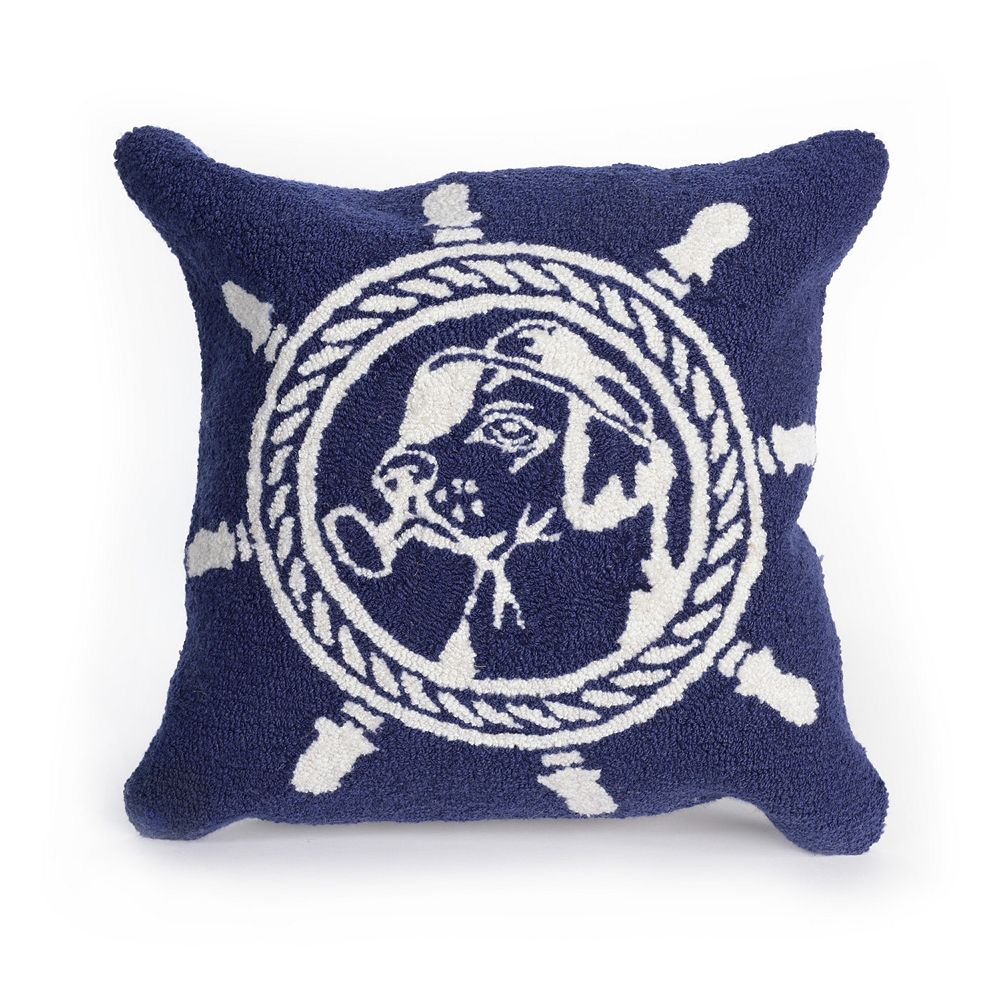 Liora Manne Frontporch Seadog Indoor Outdoor Throw Pillow