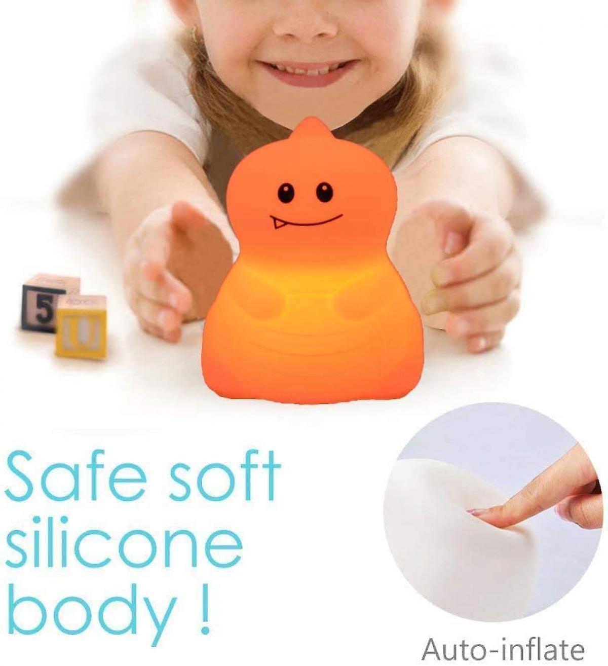 Night Light，baby Nursery Lamp For Breastfeeding Safe，adjustable Brightness and Color， Timing Function， Remote Control + Touch Control - Dinosaur