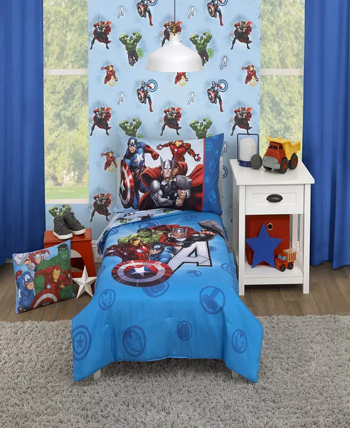 Marvel Avengers Fight The Foes Toddler Pillow  15 x 3.5