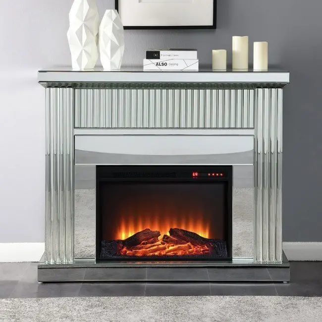 Ardell Mirrored Fireplace