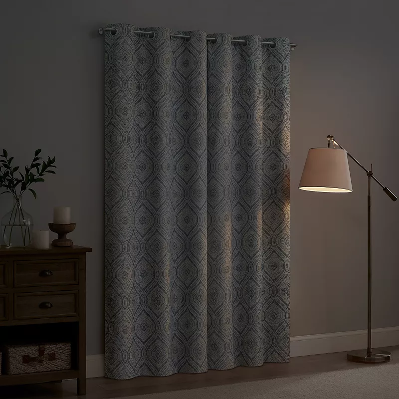 Eclipse 2-pack Kaveri Print Blackout Window Curtains