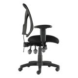 MFTC 200 Ergonomic Mesh Mid-Back Task Chair， Black， BIFMA Certified