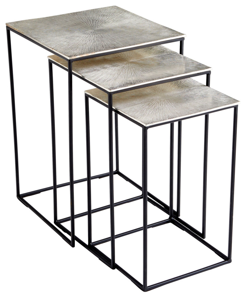 Irvine Nesting Tables   Industrial   Coffee Table Sets   by Hudson Home Decor  Houzz