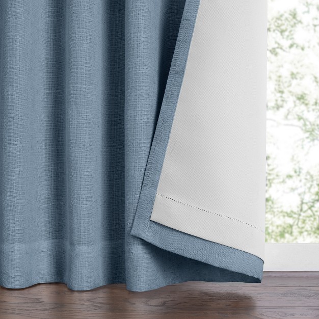 Harrow Solid Texture Blackout Single Window Curtain Panel Elrene Home Fashions