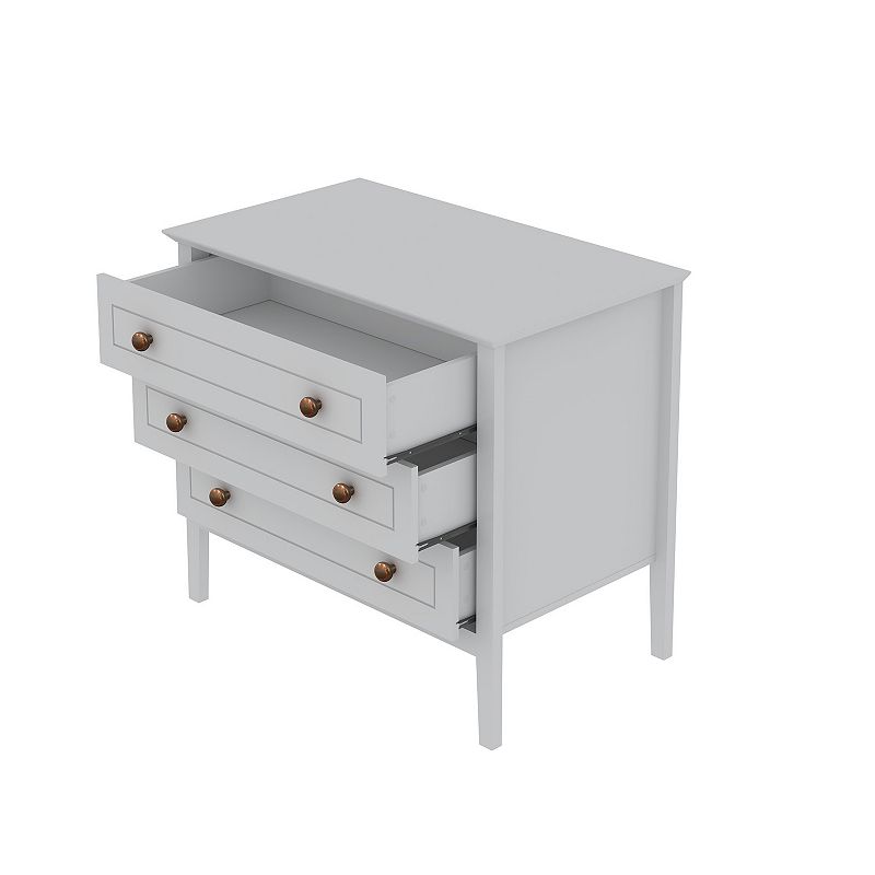 MANHATTAN COMFORT Crown 3-Drawer Dresser