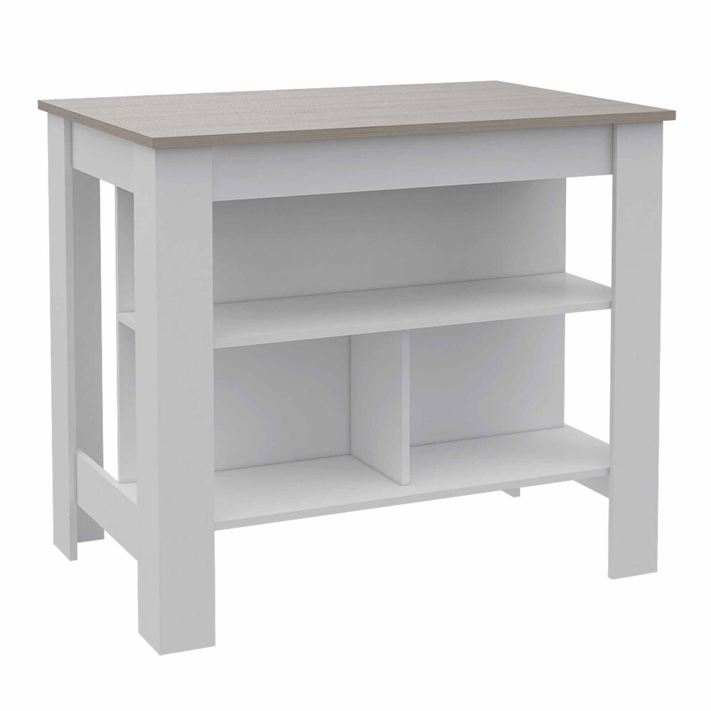 FM Furniture Brooklyn Antibacterial Surface Kitchen Island