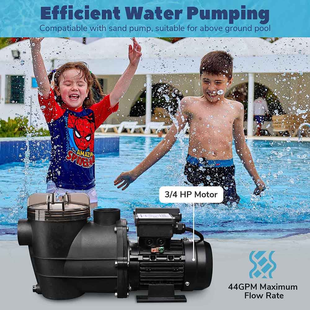 Yescom 3/4HP Pool Pump for Above Ground Pool 2640GPH