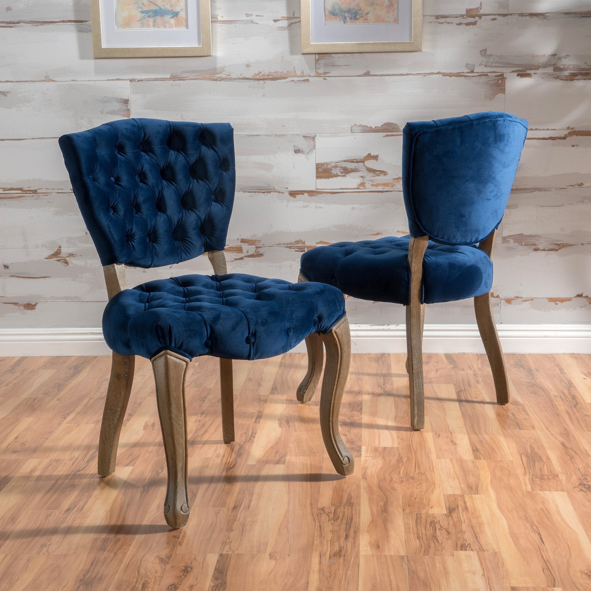 Duke Tufted Velvet Dining Chair (set of 2)