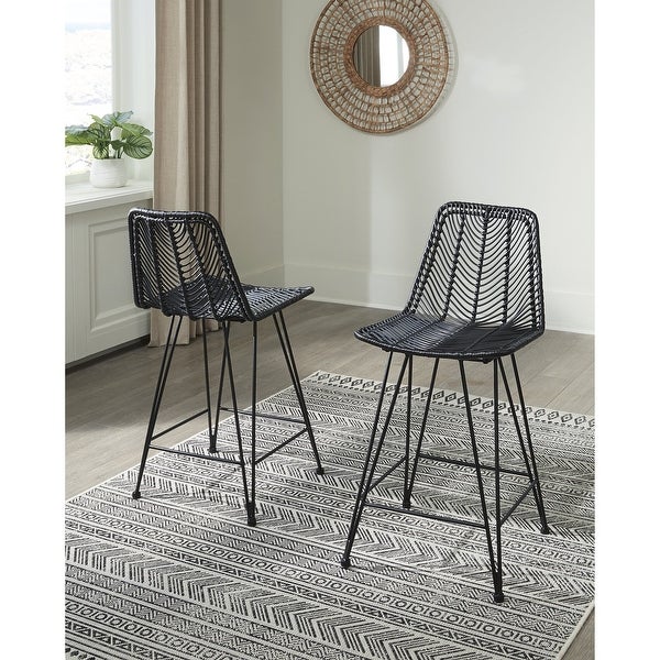 Signature Design by Ashley Angentree Upholstered Bar Stool (Set of 2)