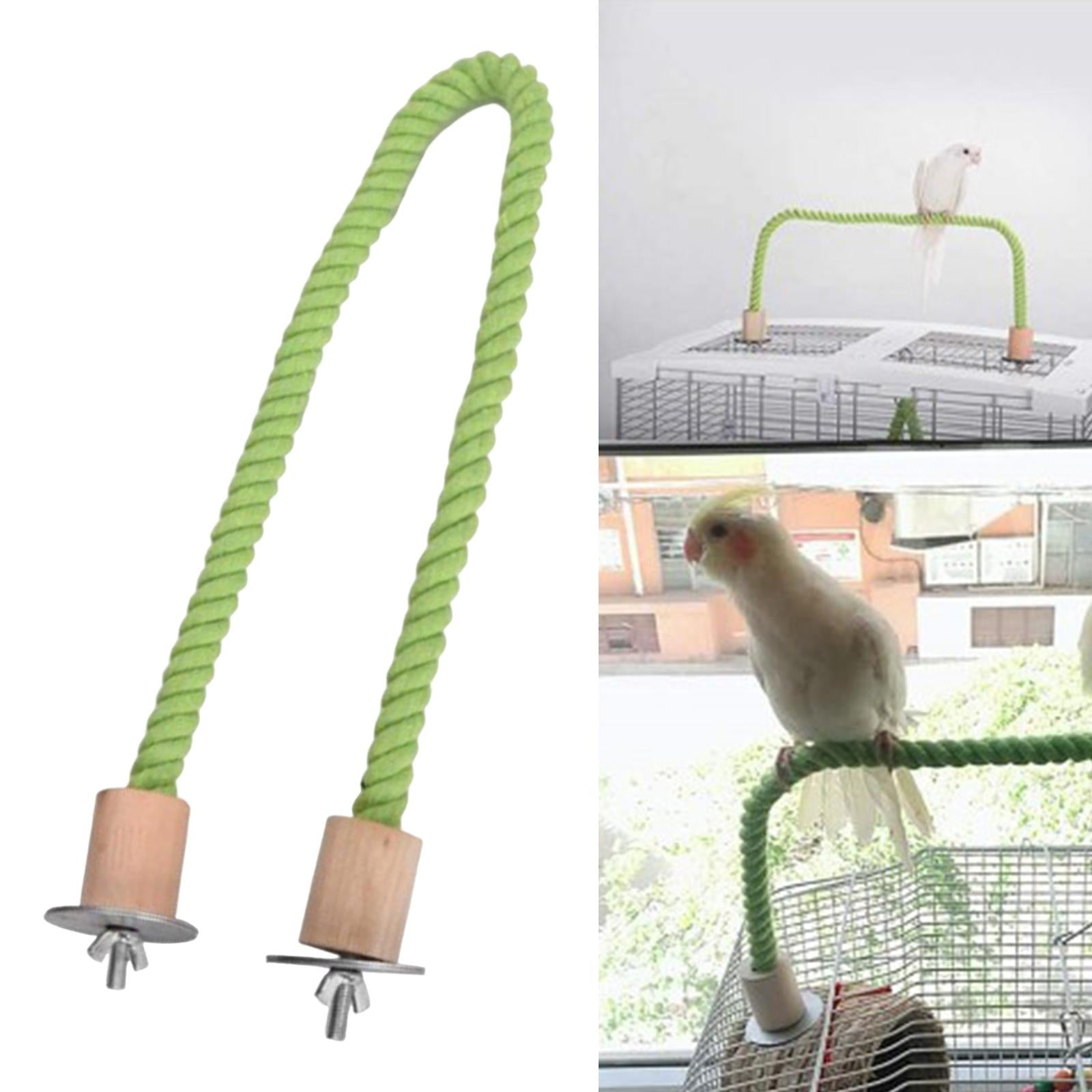 Bird Rope Perch Parrot Training Resting Exercise Perches Playstand Climbing Toy 30cm