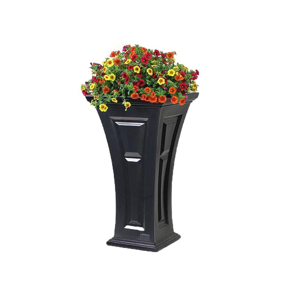 Heritage Self Watering Large Tall Outdoor Garden Patio Planter Pot, 2 Pack